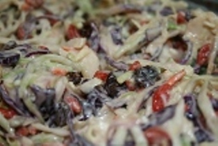 Wolfberry Coleslaw Picture Made with Young Living Essential Oils